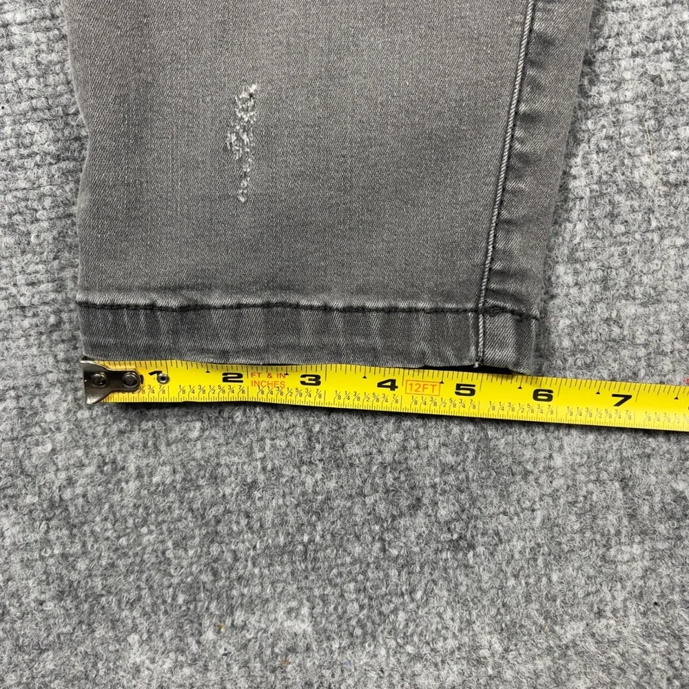 Rage Age Distressed Patchwork Jeans Mens L 31x29 Grey Slim Fit Button Fly